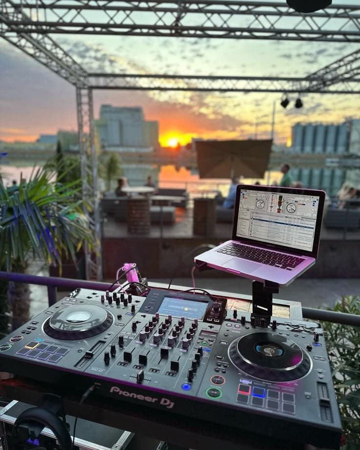 DJ Event at Sunset